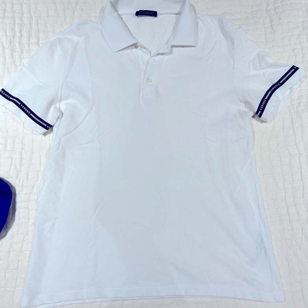 White polo Versace